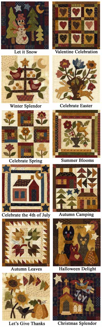Little Quilts Throughout the Year