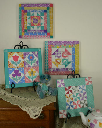 Lori Smith - Quilt Squares #10-Wool & Flannel Six Small Quil